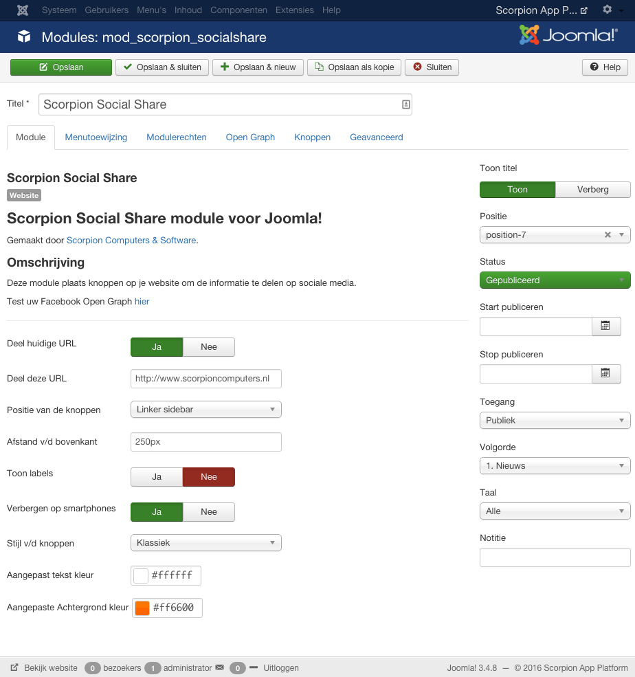 Scorpion Social Share