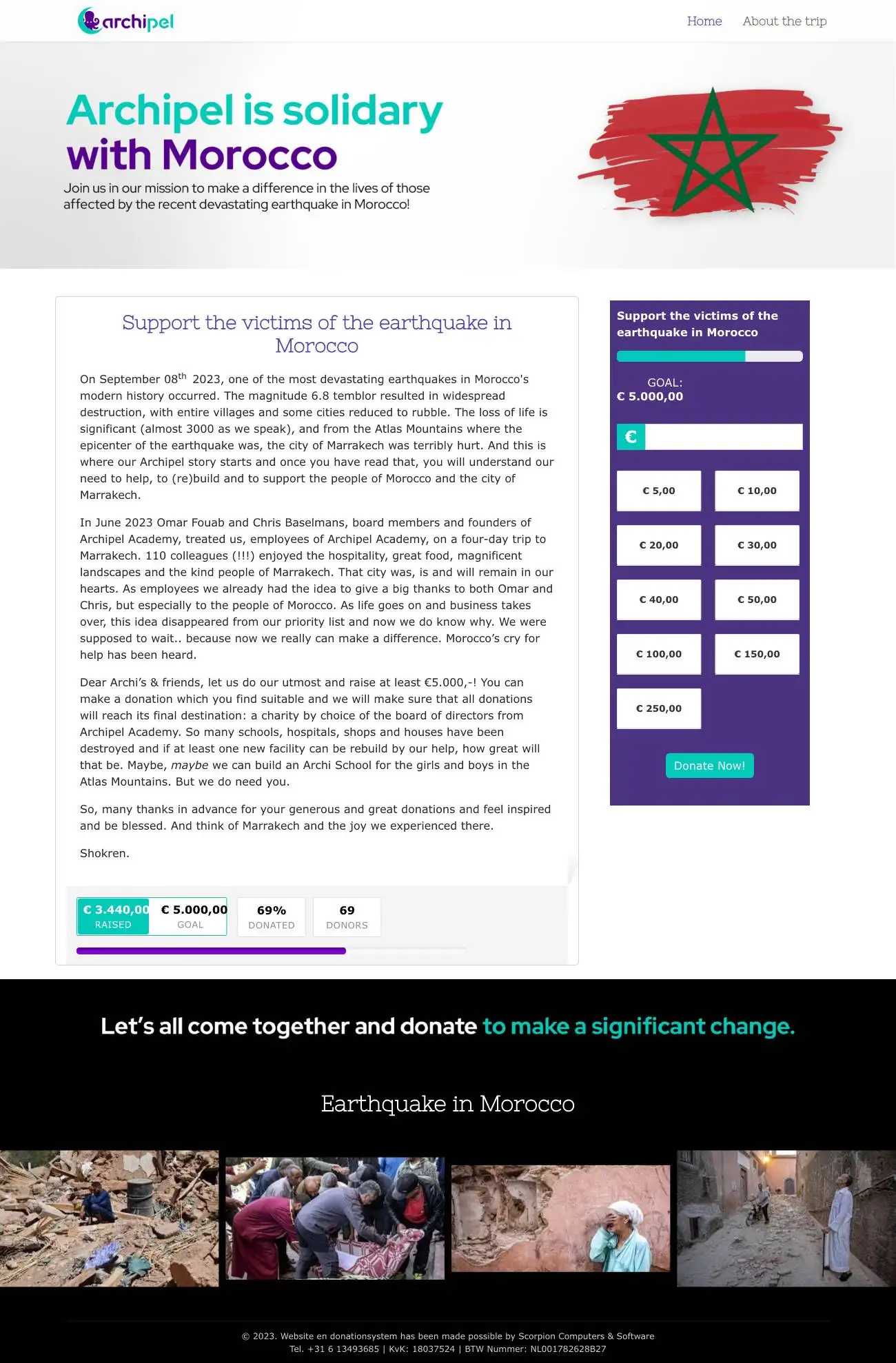 Archipel donatie voor Marrakesh